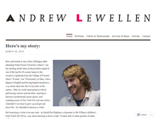 Tablet Screenshot of andrewhlewellen.com